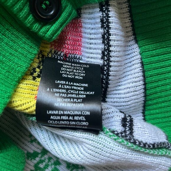 The SImpsons Santa Bart Ugly Christmas Cardigan Sweater Size Large EUC - Picture 8 of 11